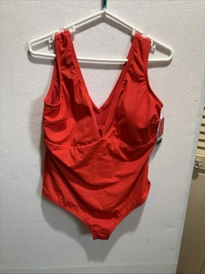 Sofia by Sofia Vergara, Traje de Baño Naranja Talla 1X Nuevo Con Etiquetas Foto 1 de 4