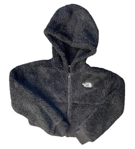 The North Face Suave Oso Hoodie Black Jacket Girl's Size Small 7/8 - Picture 1 of 17