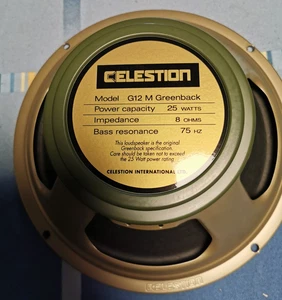 Celestion G12 M Greenback 12" Gitarrenlautsprecher  25W 8Ohm, Lautsprecher - Bild 1 von 3