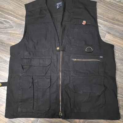 5.11 TACTICAL Series Vest 80001 Black Canvas Mens XL Ripstop - Image 1 of 4