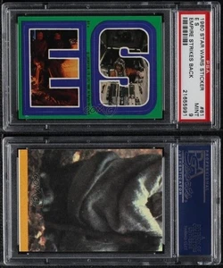 1980 TOPPS STAR WARS ESB STICKER #81 E S LANDO LUKE SKYWALKER PSA 9 - Picture 1 of 1