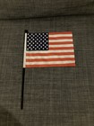 +++ USA Fahne 23x17cm Mast 36cm Flagge klein +++