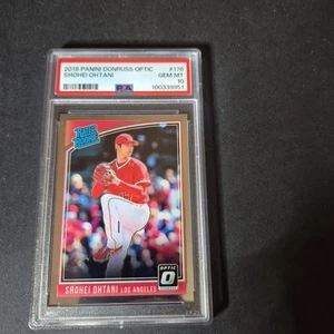 Shohei Ohtani 2018 Panini Donruss Optic Rated Rookie LA Angels 176 PSA 10 - Imagen 1 de 17