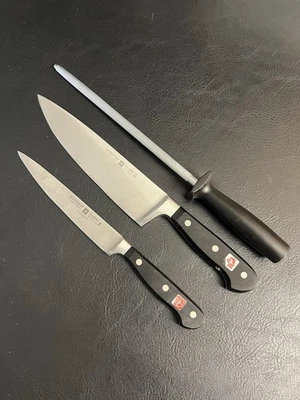 WUSTHOF CLASSIC 8" Chefs Knife Set 4582/20cm + 4522/16cm Germany X50 Cr Mo15 - Image 1 of 4