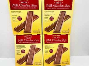 Trader Joe's Mini Milk Chocolate Bars 100 Calories 4 PACKS Each 3.17 oz - Picture 1 of 1