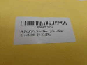 28 Piece Xing Golf Spikes Soft Spikes Blue New - Picture 1 of 3