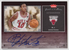 2005-06 Fleer Great Of The Game Bulls BJ Armstrong Autographed On Card Auto