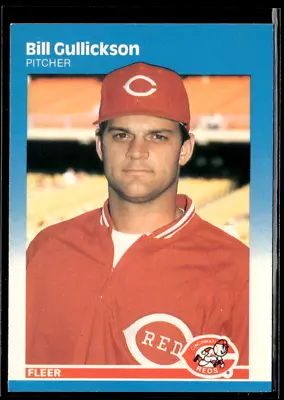 1987 Fleer Glossy - #203 Bill Gullickson - Image 1 of 2