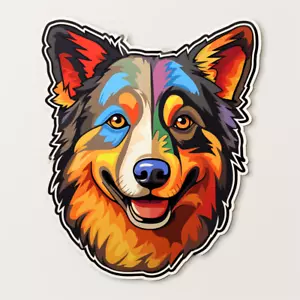 Adesivo auto sticker meticcio cani adesivo - Foto 1 di 1