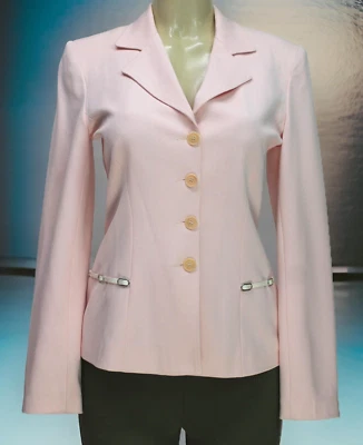 Vertigo Paris Women's Blazer Jacket Stretch Lined Long Sleeve Pink Size S - Image 1 of 4