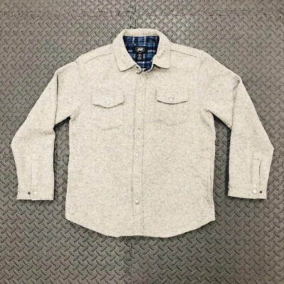Chaqueta/Camisa Suéter Berkley Jensen-Tejido Gris Jaspeado A Presión Talla Mediana Foto 1 de 4