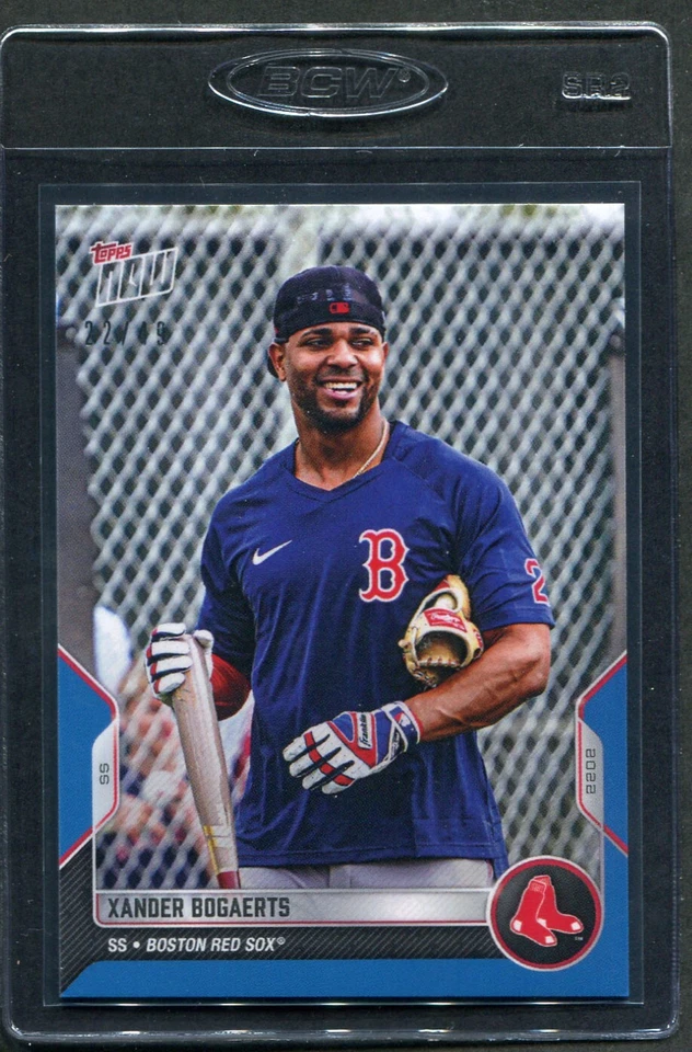 2022 Topps Now Road To Opening Day BLUE Xander Bogaerts #OD-17 Red Sox /49 - Image 1 of 1