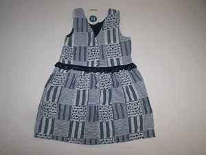 Hatley Boutique Girls Blue Madras Dress Size 8 NWT - Picture 1 of 2