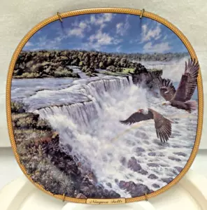 Placa de águila de las Cataratas del Niágara Frank Miller Bradford Exchange Soaring Majesty - Imagen 1 de 10