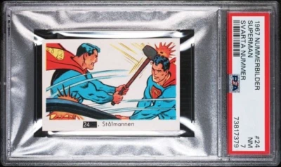 POP 1 1967 Superman Nummerbilder #24 Stalmannen PSA 7 Superman vs Superman - Image 1 of 2