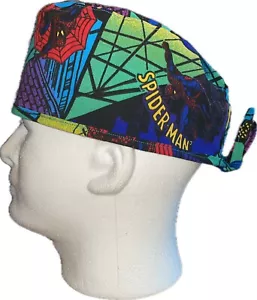 Spiderman 1993 Scrub Hat Chemo Cap - Picture 1 of 4
