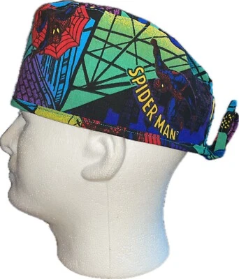 Spiderman 1993 Scrub Hat Chemo Cap - Image 1 of 4