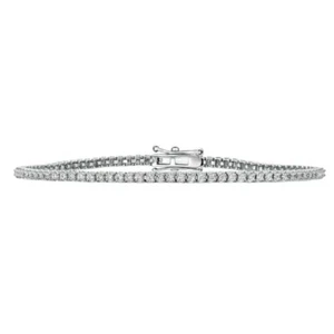 0.86 Carat Natural Diamond Tennis Bracelet G SI 14K White Gold 6 inch - Picture 1 of 1