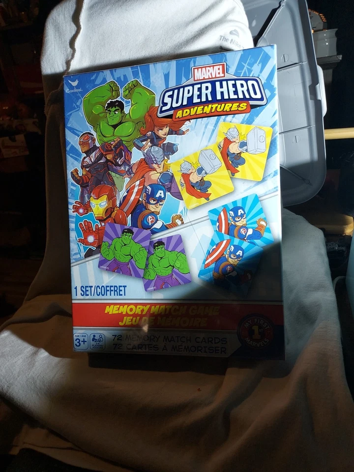 Marvel Super Hero Adventures Memory Match Game 72 Cards Educational Ages 3