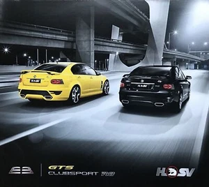 New Original VE HSV GTS Clubsport R8 E3 6 Page Fold Out Brochure Hard Card - Picture 1 of 4