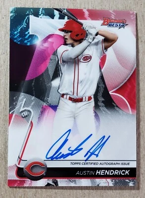 2020 Bowman's Best of 2020 Austin Hendrick Autograph Cincinnati Reds Autograph - Image 1 of 2