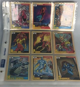 Marvel Universe 1991 Impel Ser 2 Trading Card Set Base Completo #1-162 In Pagine - Foto 1 di 4