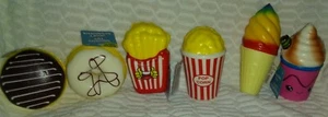 4“4”5”6”6”7”Greenbrier International Inc Set of 6 Food Squishy Toys Tags - Picture 1 of 12
