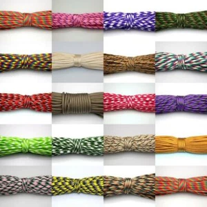 50-100FT 550 Paracord Parachute Cord Lanyard 7 Strand Core Tent Camping rope C04 - Picture 1 of 31