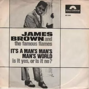 JAMES BROWN It's A Man's Man's Man's World 1966 RARE or. GERMANY single - Imagen 1 de 1