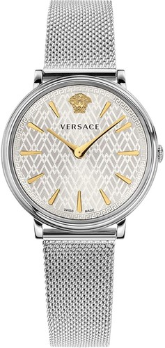 OROLOGIO DONNA VERSACE V CIRCLE ARGENTO ACCIAIO INOX 38MM VE81005 19