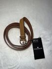 Mens 45 In Belt Large Brown Italian Leather Cinture D'Autore NEW