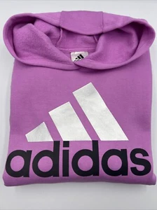 Big Girls Adidas Graphic Fleece Lined Pullover Hoodie Size M - Picture 1 of 8