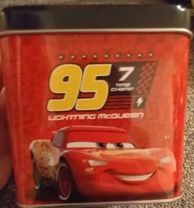 Cars Lightening McQueen Disney Metal Tin Box Kids Free Tracking New Collectible  - Picture 1 of 5