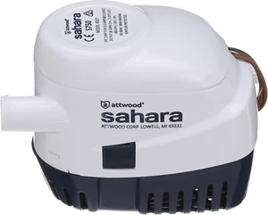 4507-7 Sahara S750 Automatic Bilge Pump, 12-Volt, 1.5-Amp Draw, ¾-Inch Interior - Picture 1 of 9
