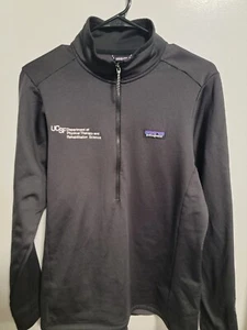 Chaqueta Patagonia Mujer L Gris Pullover 1/4 Cremallera Gimnasio Atlética Preppy Bordada  - Imagen 1 de 9