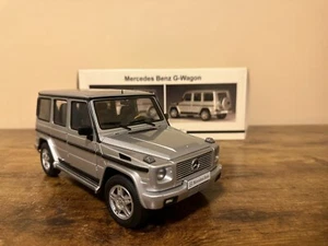 DISCONTINUED RARE! AUTOart Mercedes Benz G-Wagon G-500 Silver Dealer 1/18 - Picture 1 of 8
