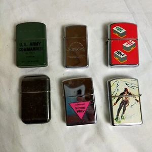 ZIPPO oil lighter, 1 ZIPPO mark, set of 6, not sold separately [used] - Picture 1 of 8