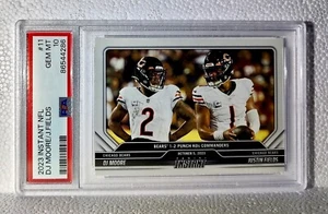 Justin Fields / D.J. Moore 2023 Panini NFL #11 Card 1 of 101 PSA 10 Gem Mint - Picture 1 of 4