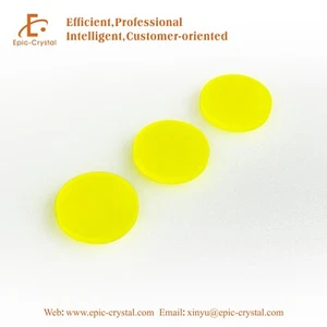YAG(Ce) two sides polished dia.20x0.5mm scintillator; scintillation crystal - Picture 1 of 5