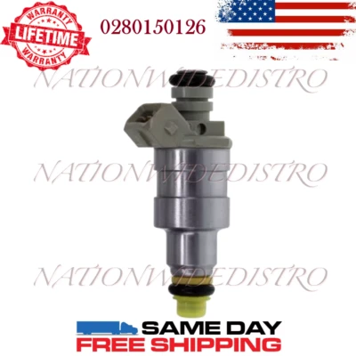 1x OEM Bosch Fuel Injector for 1988-1991 Eagle Premier 3.0L V6 0280150126 - Image 1 of 4