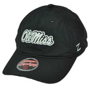 NCAA Zephyr Ole Miss Mississippi State Rebels Black Snapback Relaxed Hat Cap - Picture 1 of 3