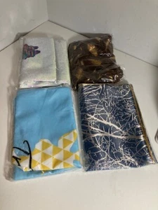 4 Throw Pillow Covers 18"X18" Cozy Throw Pillowcases Various Styles - Picture 1 of 2