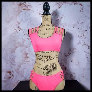 Bikini incrociato con spalline rosa Frederick's of Hollywood - Foto 1 di 15