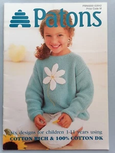 CHILD'S JACKETS/SWEATERS, 6 styles, 51-76cm, 8ply - PATONS Knitting Pattern 2842 - Picture 1 of 4