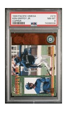 1999 Pacific Omega Copper #219 Ken Griffey Jr. 07/99 PSA 8 pop 1