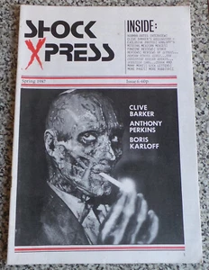 Shock Xpress Issue 6 Spring 1987 Hellraiser Clive Barker Horror Fangoria Karloff - Picture 1 of 4