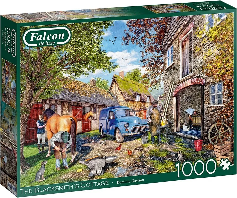 Falcon De Luxe The Blacksmiths Cottage Jigsaw Puzzle 1000pcs (FAL11333) - image 1 of 4