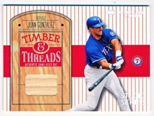 2004 Donruss Juan Gonzalez Timber & Threads Studio Series Bat #TT-28 (39/50)