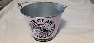 White Claw Hard Seltzer Official Logo 5 Quart Metal Beer Bucket - Picture 1 of 3