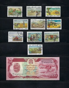 AFGANISTAN, STAMPS  80s  {10}    BANKNOTE  100 AFGANIS  1991 - Picture 1 of 2